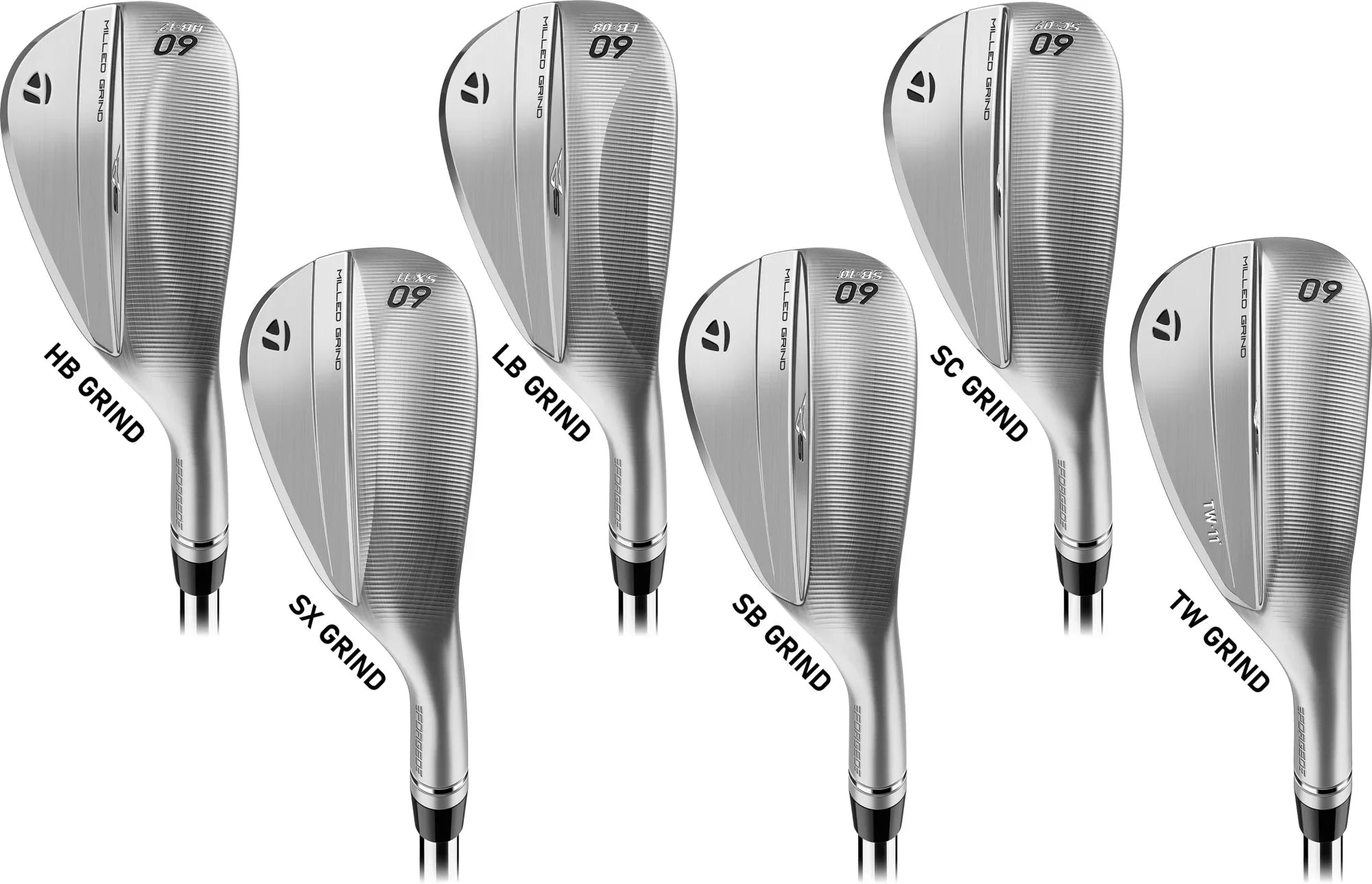 TaylorMade Milled Grind 5 Wedge - Satin Chrome
