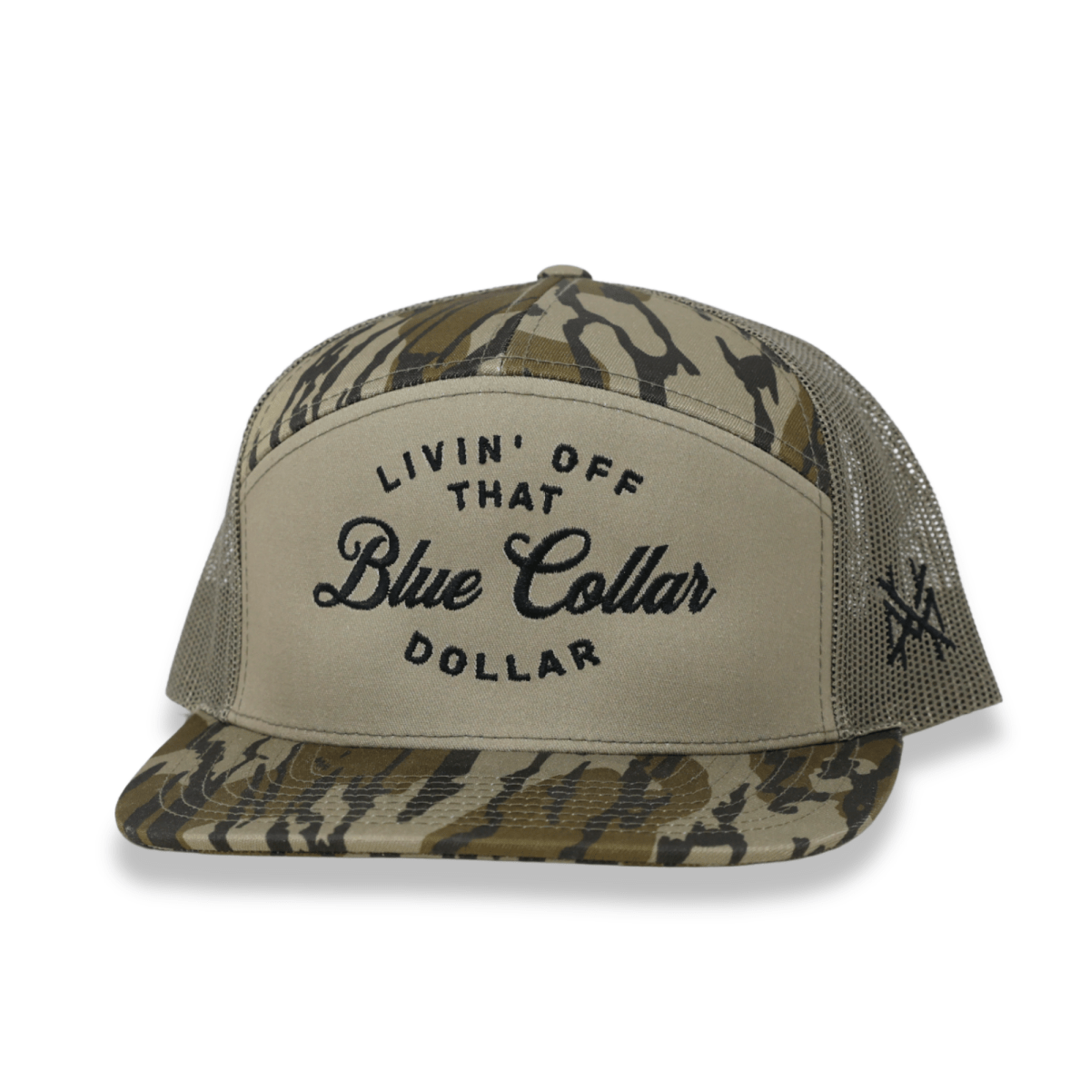 Blue Collar Dollar Trucker Hat - Snapback Workwear Cap
