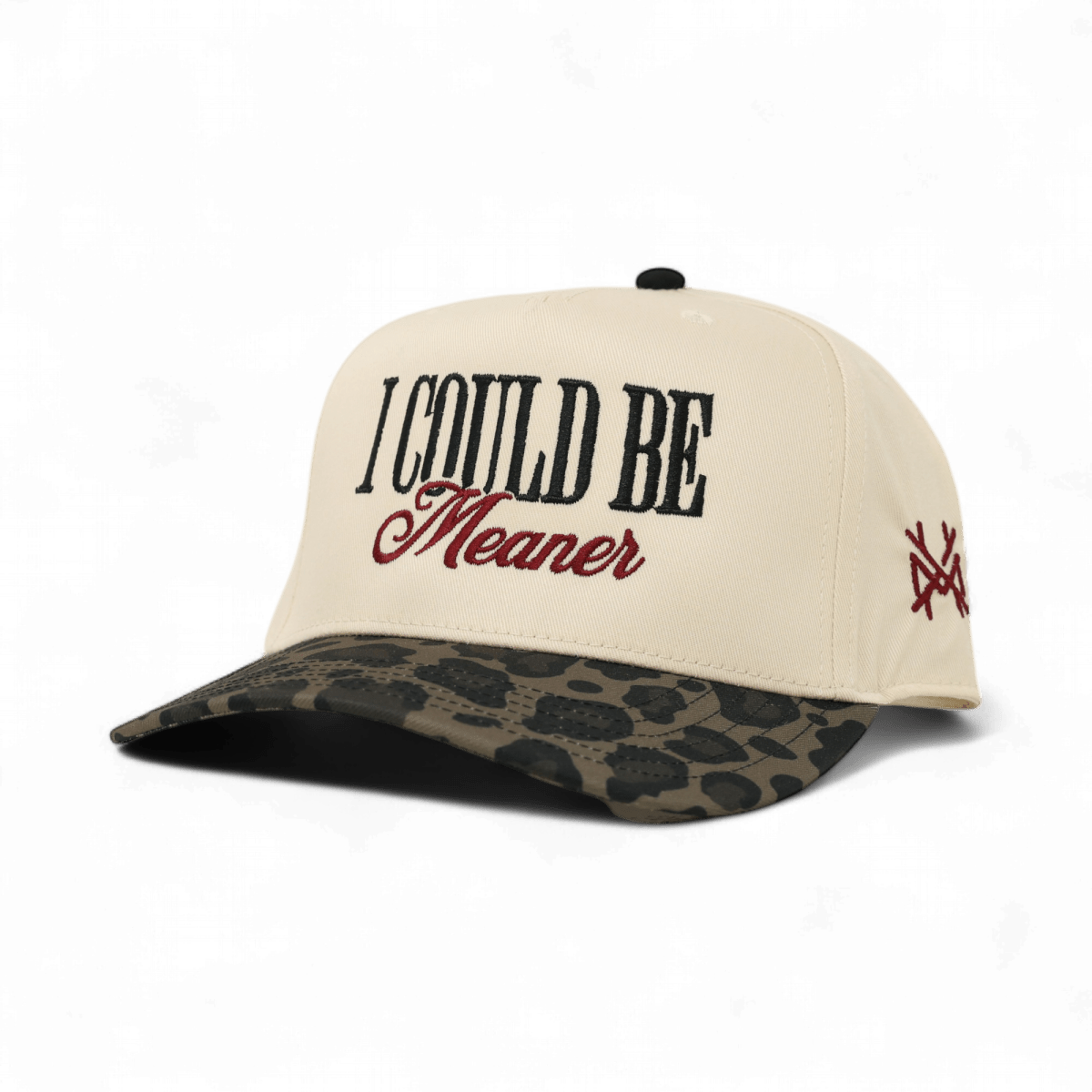 I Could Be Meaner Snapback Hat - Embroidered Statement Cap